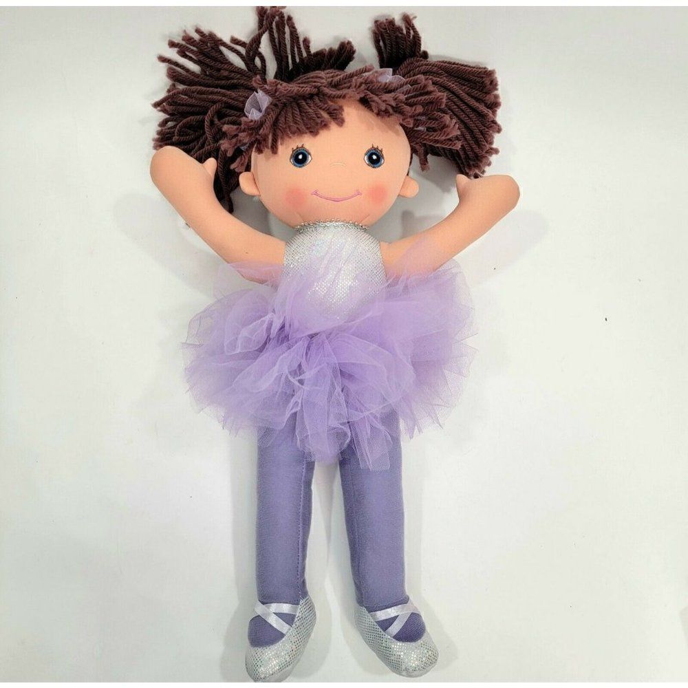 Debbie Dancer 18"‎ stuffed Ballerina Purple - Well Made Toys